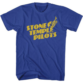 STONE TEMPLE PILOTS FLYING DISC S T-Shirt in Royal