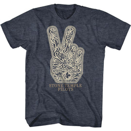 STONE TEMPLE PILOTS PEACE S T-Shirt in NAVY Heather