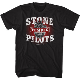 STONE TEMPLE PILOTS BLK HEART S T-Shirt in Black