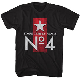 STONE TEMPLE PILOTS STP NO 4 S T-Shirt in Black