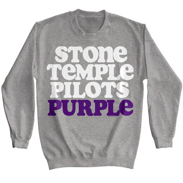 STONE TEMPLE PILOTS STP PURPLE GRAPHITE HEATHER L/S S T-Shirt in Graphite Heather