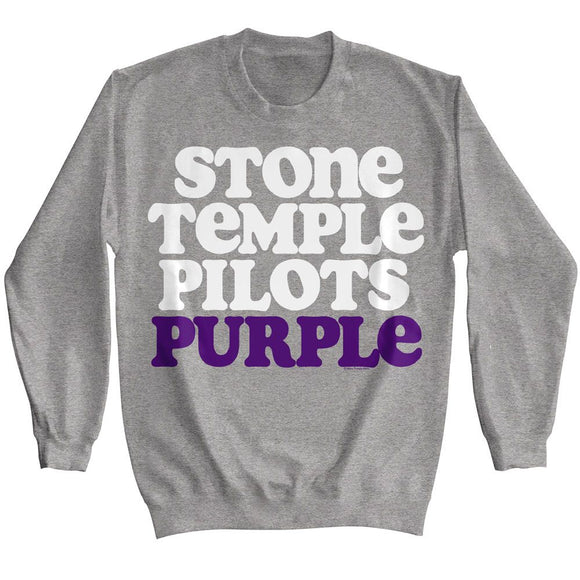 STONE TEMPLE PILOTS STP PURPLE GRAPHITE HEATHER L/S S T-Shirt in Graphite Heather