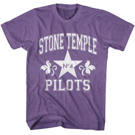 STONE TEMPLE PILOTS STP ATHLETIC S T-Shirt in Purple Heather