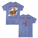 STONE TEMPLE PILOTS STP TOUR 1994 ***F&B*** S T-Shirt in Light BLUE Heather