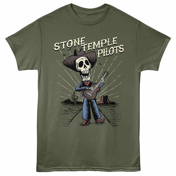 Stone Temple Pilots Dotd Military Green Adult T-Shirt