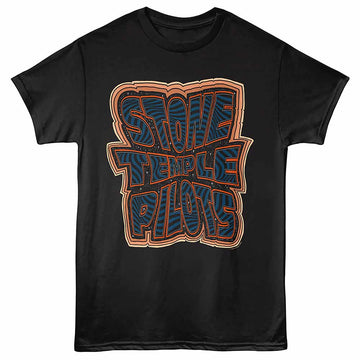 Stone Temple Pilots Cosmic Logo Black Adult T-Shirt