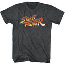STREET FIGHTER LOGO S T-Shirt in Black Heather