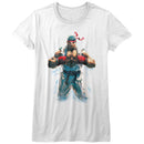 STREET FIGHTER RYU LADIES S T-Shirt in White