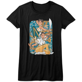 STREET FIGHTER DUAL CHUN LI LADIES S T-Shirt in Black