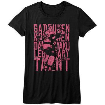 STREET FIGHTER LOW TIER BRO TIER LADIES S T-Shirt in Black