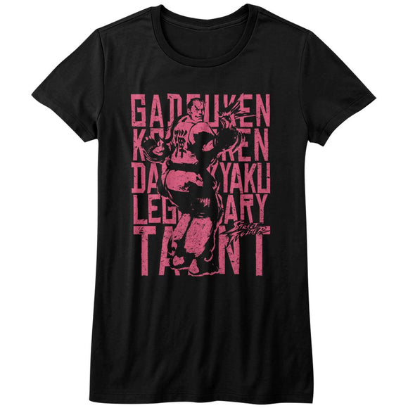 STREET FIGHTER LOW TIER BRO TIER LADIES S T-Shirt in Black