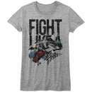 STREET FIGHTER FIGHT LIKE A LADIES S T-Shirt in Athletic Heather