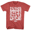 STREET FIGHTER SELECT SCREEN S T-Shirt in RED Heather