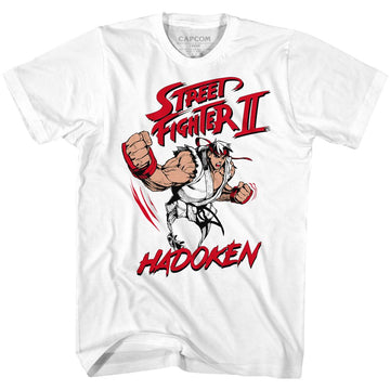 STREET FIGHTER HADOKEN S T-Shirt in White