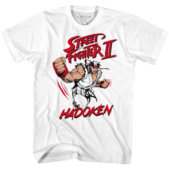 STREET FIGHTER HADOKEN S T-Shirt in White
