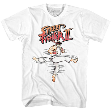 STREET FIGHTER ROUNDHOUSE S T-Shirt in White