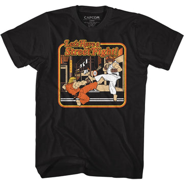 STREET FIGHTER STORYBOOK STYLE S T-Shirt in Black