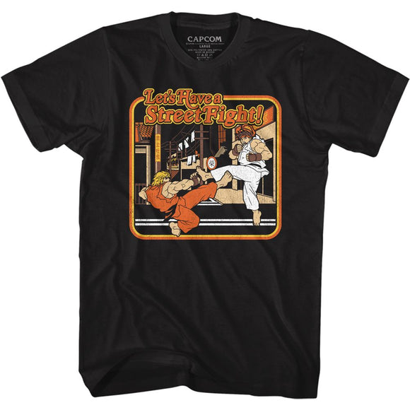 STREET FIGHTER STORYBOOK STYLE S T-Shirt in Black