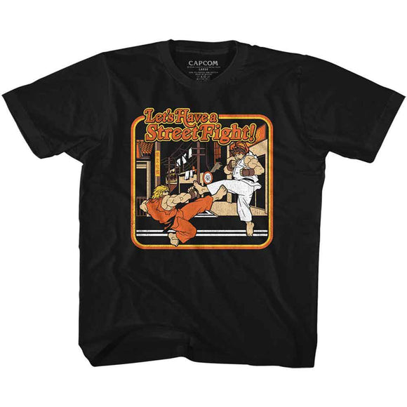 STREET FIGHTER STORYBOOK STYLE TODDLER 2T T-Shirt in Black