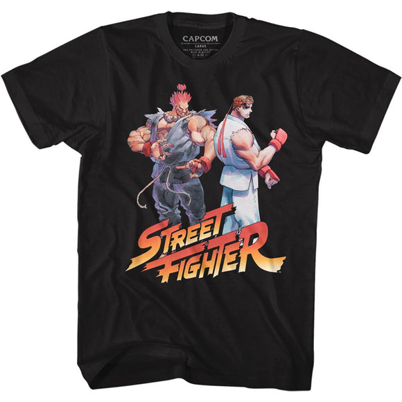 STREET FIGHTER AKU RYU LOGO S T-Shirt in Black