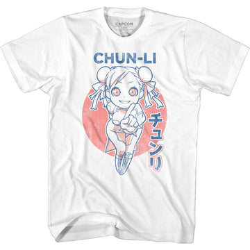 STREET FIGHTER CUTESY CHUNLI S T-Shirt in White