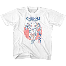 STREET FIGHTER CUTESY CHUNLI TODDLER 2T T-Shirt in White