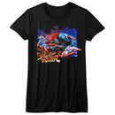 STREET FIGHTER ALLEY FIGHT LADIES S T-Shirt in Black