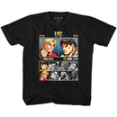 STREET FIGHTER KEN VS RYU YOUTH XS 5 6 T-Shirt in Black