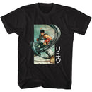 STREET FIGHTER RYU AIR PUNCH S T-Shirt in Black