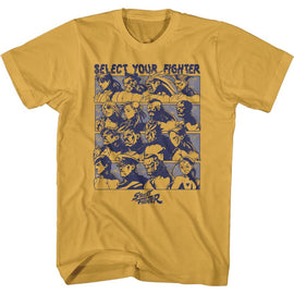 STREET FIGHTER FIGHTER SELECT S T-Shirt in Ginger