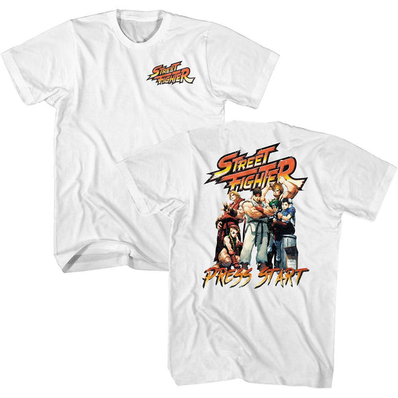STREET FIGHTER PRESS START S ***F&B*** ***LPA*** T-Shirt in White