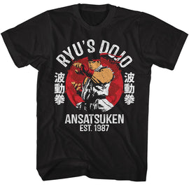 STREET FIGHTER RYUS DOJO S T-Shirt in Black