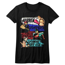 STREET FIGHTER SHOW ME YOUR MOVES LADIES S T-Shirt in Black