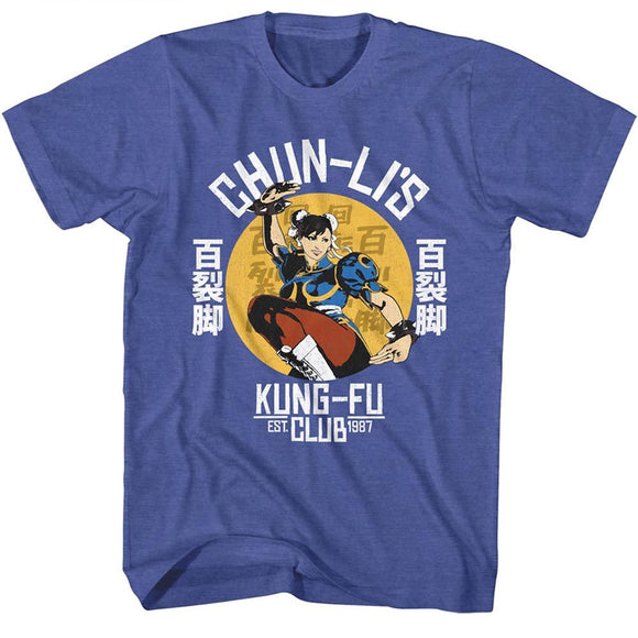 STREET FIGHTER CHUN LIS MARTIAL ARTS S T-Shirt in Royal Heather