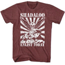 STREET FIGHTER ENLIST TODAY S T-Shirt in Vintage Maroon Heather