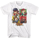 STREET FIGHTER FOUR CHIBI SQUARES S T-Shirt in White