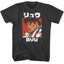 STREET FIGHTER RYU KANJI S T-Shirt in Smoke