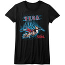 STREET FIGHTER VEGA FENCE LADIES S T-Shirt in Black