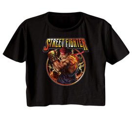 STREET FIGHTER LIGHTNING RYU LADIES FESTIVAL CALI S T-Shirt in Black