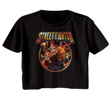 STREET FIGHTER LIGHTNING RYU LADIES FESTIVAL CALI S T-Shirt in Black