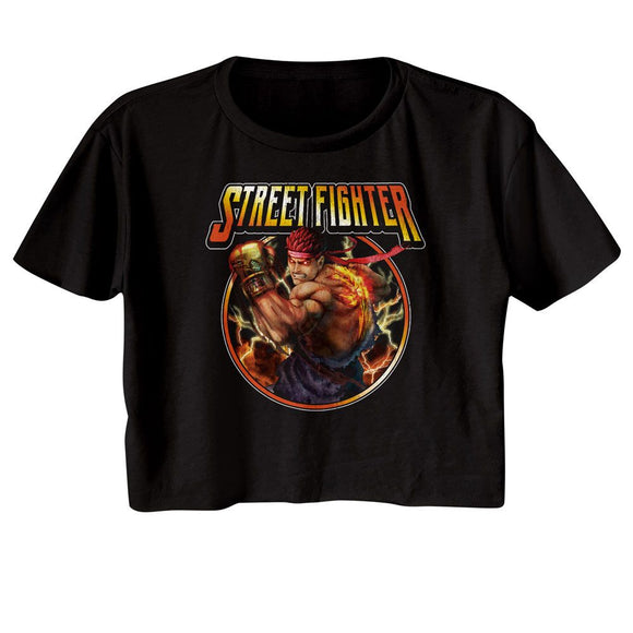 STREET FIGHTER LIGHTNING RYU LADIES FESTIVAL CALI S T-Shirt in Black