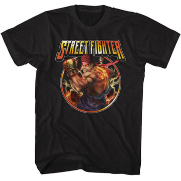 STREET FIGHTER LIGHTNING RYU S T-Shirt in Black