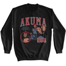STREET FIGHTER AKUMA VARSITY L/S S T-Shirt in Black