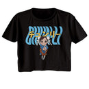 STREET FIGHTER CHUN LI WARPED TEXT LADIES FESTIVAL CALI S T-Shirt in Black