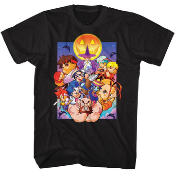 STREET FIGHTER POCKET FIGHTERS SPOOKY S T-Shirt in Black