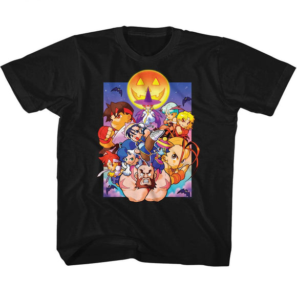 STREET FIGHTER POCKET FIGHTERS SPOOKY TODDLER 2T T-Shirt in Black