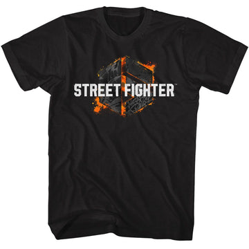 STREET FIGHTER GRAFITTI LOGO S T-Shirt in Black