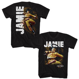 STREET FIGHTER JAMIE CHARACTER ***F&B*** S T-Shirt in Black