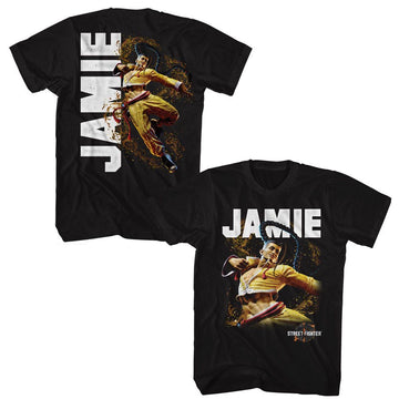 STREET FIGHTER JAMIE CHARACTER ***F&B*** S T-Shirt in Black