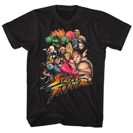 STREET FIGHTER STFTR S T-Shirt in Black